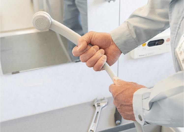 現場を確認します